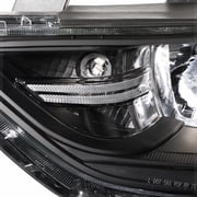 DNA Motoring For 17-18 Hyundai Elantra Black Amber Corner Projector Headlight Lamps Pair
