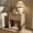 1-Drawer Oak, variant on Hvoonc 25.3" Tall 3 Drawer Fluted Nightstand with Faux Marble Top, Modern Oak Bedside Table with Gold Handles, Large Storage End Table for Bedroom & Living Room