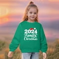 thumbnail image 4 of None Crew Neck Sweatshirts for Toddler Girls Cotton Green Graphic Shirts Boys Shirts Fashion Kids Long Sleeve Sweaters Comfy Winter Sweatshirts, 4 of 4