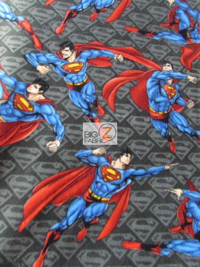 David Textiles Fleece Printed Fabric / Superman & All Related