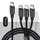 thumbnail image 3 of Cables de datos tipo C de uno a tres, cable de carga tres en uno, cable de carga rápida para automóvil PD de uno a tres, 3 of 4