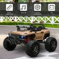thumbnail image 2 of Aosom Ride On Car Off Road Truck SUV 12 V Electric Battery Powered with Remote Control and MP3, Adjustable Speed, Yellow, 2 of 8