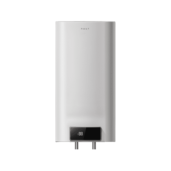 Nuur - Calentador de Agua Electrico 220V con Tanque de 100 Litros (Modo iECO Aprende tus Habitos y Ahorra Energia), Boiler Electrico, Panel de Control Digital, Alta y Baja Presion - CALEC100LTDIG