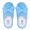 Cerulean, variant on Women’s Cute Comfy Bow Knot Memory Foam Slip On Big Wave Stripe Rosette House Slippers (US 5-6, Orchid)