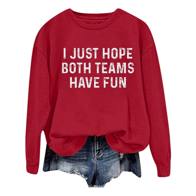WEAIXIMIUNG Chandails en Molleton Col Rond Femmes Graphique Plage Noël Oversize Femmes Manches Longues Chandails en Molleton Col Rond Imprimé Lettre Léger Ample Chandails en Molleton Blouse Top