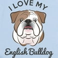 thumbnail image 2 of CafePress - I Love My English Bulldog Infant Bodysuit - Baby Light Bodysuit, Size Newborn - 24 Months, 2 of 4