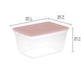 thumbnail image 2 of Sterilite 55 L Storage Box - Pink, 2 of 5