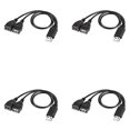 thumbnail image 1 of 4X Cable Divisor USB, USB 2.0 Una Macho Una Doble USB Hembra Jack Y Cable Divisor del Cargador, 1 of 5