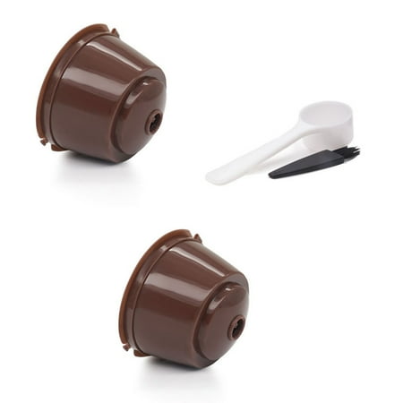 

Coffee Capsule Cup Filter 2 Sets Including Coffee Spoon Brush