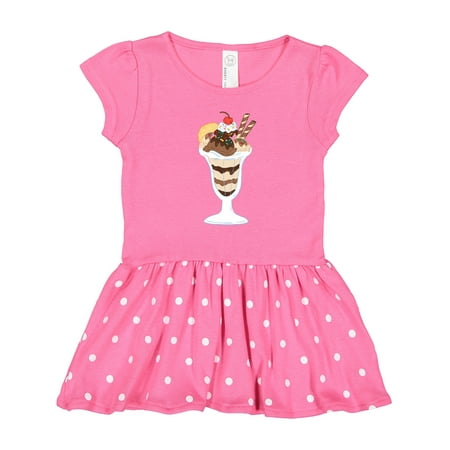 

Inktastic Ice Cream Sundae Gift Toddler Girl Dress