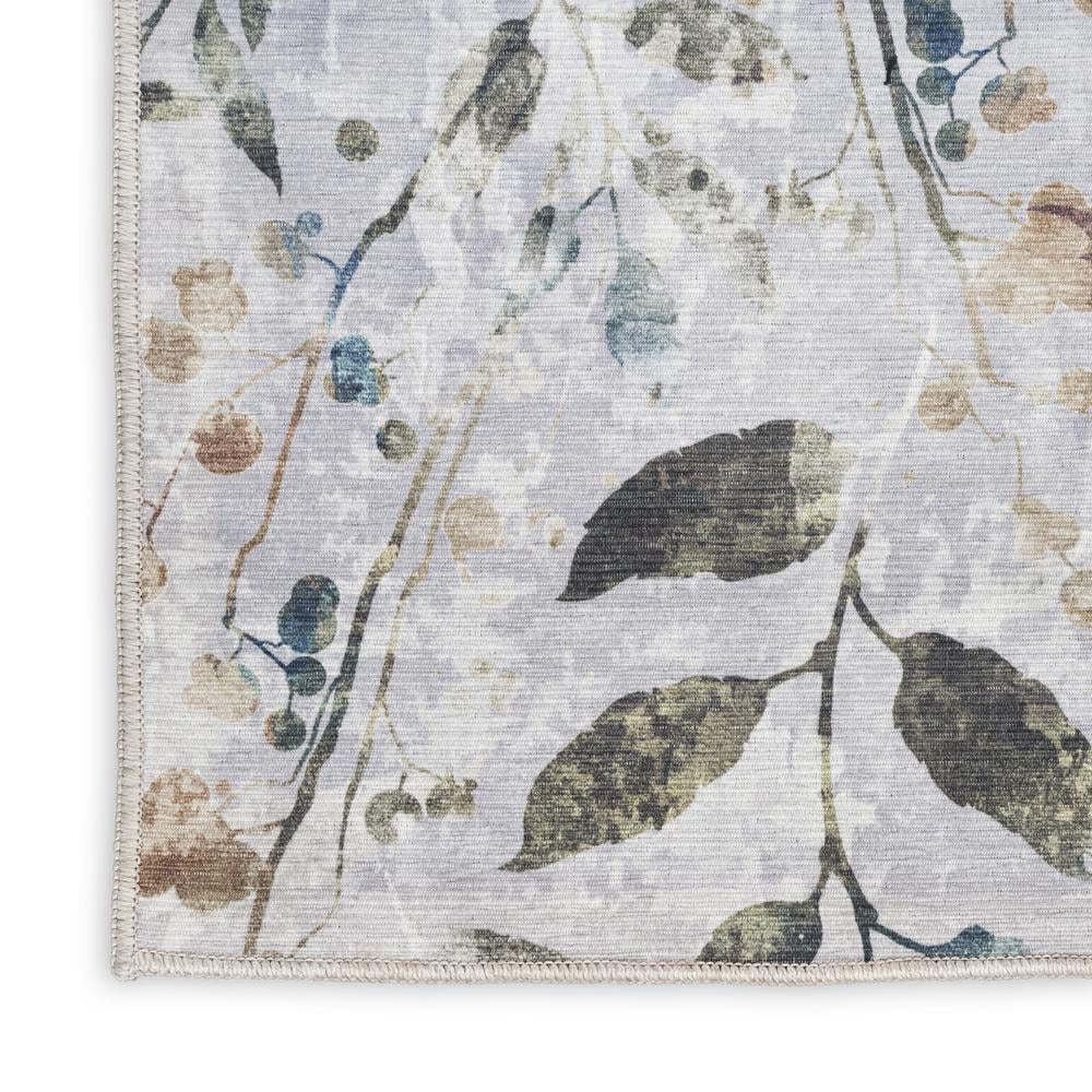 Nourison Nourison Washables Floral Grey Multicolor 5'2" x 7' Area Rug (5x7)