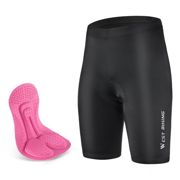 WEST Cycling Shorts Respirants d'Été pour Hommes et Femmes - Absorbant les Chocs, Légers et Confortables pour Route et Montagne - Taille Asiatique m
