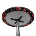 thumbnail image 7 of SEANATIVE 2 Pieces Round Cocktail Tablecloths with Elastic Edges Stylish Table Covers Washable Table Topper Cap for Round Cocktail Tables for Banquets Bars 24 x 24 Inch, Red Rose Print, 7 of 7