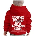 thumbnail image 4 of Child Boys Hoodies Jesus Loves You Hoodies Long Sleeve Graphic Hoodies Girls Casual Oversize Pullover Top Cute Sweatshirt Size 8-10Years Girls Clothes, 4 of 7