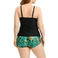 thumbnail image 2 of Tankini à Volants pour Femmes Grande Taille, Maillot de Bain Deux Pièces, Robe de Bain Fluide, Contrôle du Ventre, avec Shorty, 2 of 6