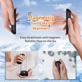 thumbnail image 3 of Behome 2Pack Magnetic Hand Warmers Rechargeable, Electric Hand Warmers With 3 Temperature Settings, Portable Pocket Heater for Winter & Outdoor, Gift for Men Women, 3 of 8
