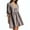 Light Brown, variant on Yucgh Women's Plaid Tie-Front Babydoll Dress with Ruffles and Puff Sleeves, V-Neck Peplum Winter Dress, Long Sleeve Casual Dress，L