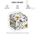 thumbnail image 3 of Kdxio Sea Animals 1 Print Tissue Box Cover,Square Decorative PU Leather Facial Paper Case Organizer Holder Dispenser for Bathroom,Night Stands,Desk,Car 5.2''X5.2''X5.2'', 3 of 6
