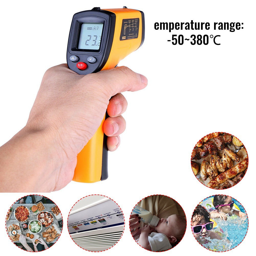 Digital Thermometer Infrared Handheld Temperature Gun Non-Contact IR Point 