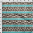 thumbnail image 3 of oneOone Tissu Viscose Georgette Chevron Ikat Imprimé 1 Yard 42 Pouces de Large, 3 of 4