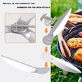 thumbnail image 2 of NATEFEMIN Efficient One Touch Cleaning System Kit for Weber 18 5 Inch Charcoal Grills for Ash Collection, 2 of 9