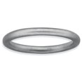 thumbnail image 1 of Bague en Satin Rhodié en Argent Sterling Stackable Expressions Taille 6, 1 of 3