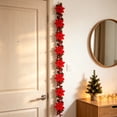 thumbnail image 5 of Qwtwty Artificial Christmas Garland, Fireplace Garland with Red Berries for Indoor Outdoor Home Mantle Stairs Railing Table Decorations, 5 of 6
