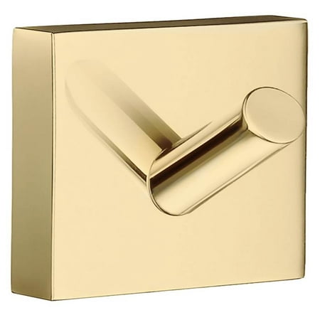 Vibrant Polished Brass Finish - Single Towel Hook in Polished Brass Finish