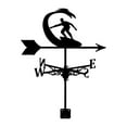 thumbnail image 2 of QualitChoice Premium Metal Weathervane Rotating Wind Direction Indicator Beautiful Garden Decor For Lawns Weather Vane Porch Cottage Surfing 35x75cm, 2 of 6