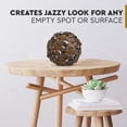 thumbnail image 4 of Metal Decorative Sphere for Home Decor - Decorative Balls for Shelves, Centerpiece Bowls, Bookshelf - Decoration Orbs Accents for Living Room, Bedroom - Antique Brown Shelf Spheres, 4 of 4