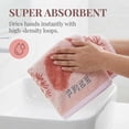 thumbnail image 4 of REGALWOVEN Pure Cotton Decorative Hand Towels with Dandelion Pattern, Ultra Soft Absorbent Quick Dry Bathroom Towels for Home, Spa, 29" x 13" Brown 2pk, 4 of 7