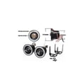 thumbnail image 2 of 2 pcs 8.9 cm High Power Universal headlamp - led ring "Angel eye" Ring Fog lamp, drl lamp.green, 2 of 5