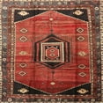 thumbnail image 1 of Ahgly Company Indoor Square Traditional Rust Pink Persian Area Rugs, 4' Square, 1 of 6