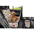 thumbnail image 4 of Pzuqiu Dog Paw Dog Car Seat Cover for Back Seat Scratch Proof Nonslip Seat Hammock with Dogs Bandanas Triangle Bib & Car Garbage Bag for SUV,Sedan,Minivan, 4 of 6