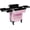 Pink, variant on Portable Makeup Organizer Suitcase, Stylist Beauty Salon Luggage, Makeup Case w/ 4 Removable Wheels & Sliding Drawers for Barber Store
