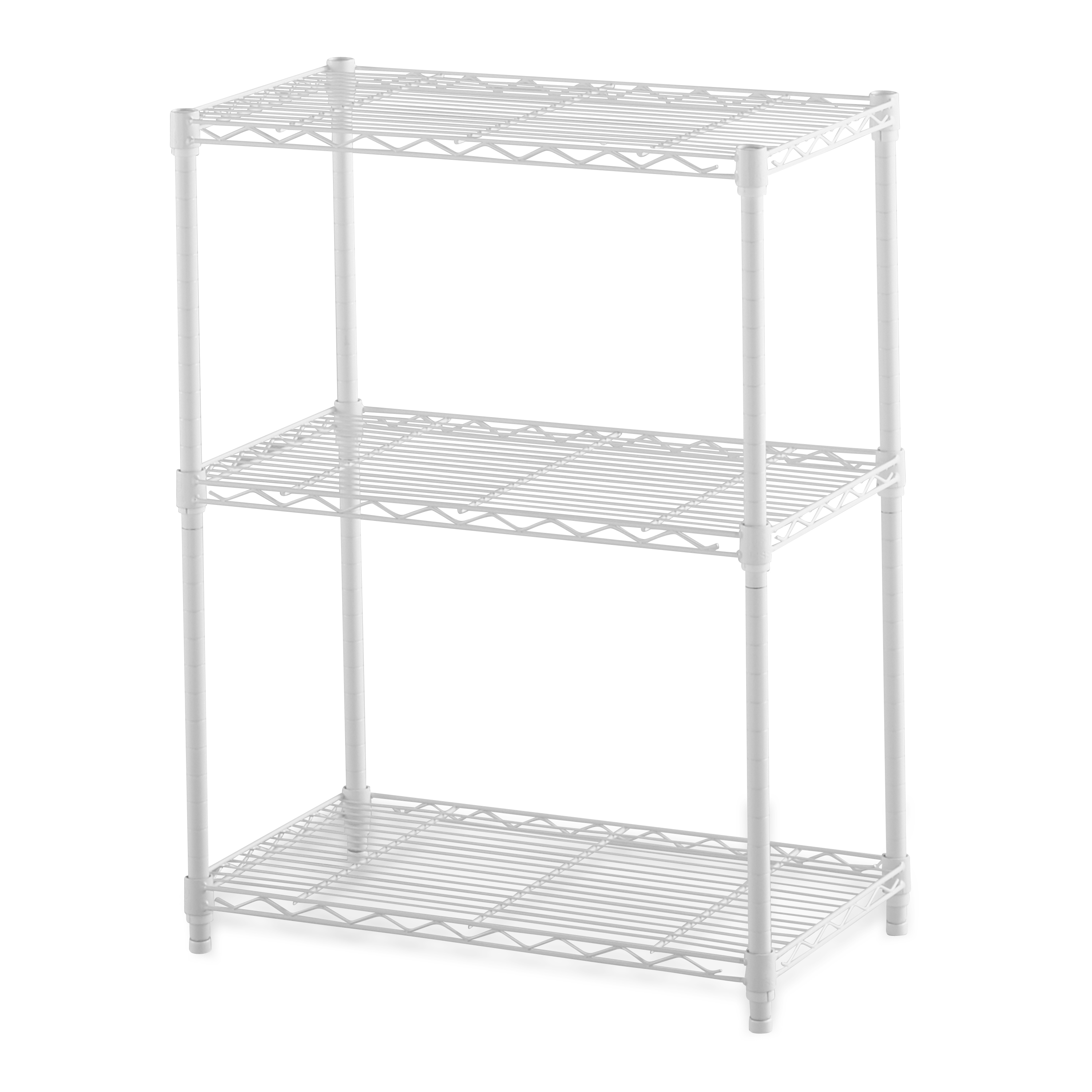 Hyper Tough 3 Tier Wire Shelving Unit,13.4"Dx23.2"Wx30.6"H, White, Weight Capacity 750 lb - image 2 of 4