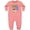 Mauve, variant on Monkey First Birthday Baby Fleece Romper