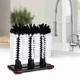 thumbnail image 5 of M Buder 3 Brushes Bar Glass Cups Washer for Sink with Suction Cup Base, Heavy Duty Manual Glass Cleaning Scrubber for Cocktail and Wine Glasses, 7.5 x 3.9 x 7.5 inches / 19 x 10 x 19 cm, 5 of 9