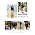 thumbnail image 5 of Fancyglim Women Cap Sleeve Tank Tops Loose Fit Crew Neck Summer Basic Tee Shirts S-2XL, 5 of 7