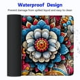 thumbnail image 4 of Mouse Pad, Boho Floral Mouse Pad for Women, Cute Mousepad Square Waterproof Mouse Mat Non-Slip Rubber Base Mouse Pads for Wireless Mouse Office Laptop, 4 of 6