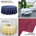 thumbnail image 4 of Efavormart 108" Seamless Premium Polyester Table Linens Round Commercial Grade Tablecloth For Wedding Banquet Restaurant - Pink, 4 of 10