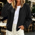 thumbnail image 2 of HAiming Corduroy Jackets for Women Long Sleeve Full Zip Solid Color Casual Jackets Fall Winter Going out Jackets, 2 of 6