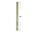 thumbnail image 4 of Westbrass D12112-03 ½” x 12" IPS Brass Pipe Nipple, Polished Brass, 4 of 6