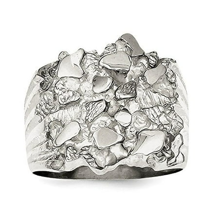 925 Sterling Silver Nugget Ring