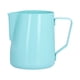 thumbnail image 5 of Jarra de espuma de leche con boca puntiaguda de 600 ml, taza de espuma de leche espesada de acero inoxidable para el hogar, color azul, 5 of 5