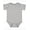 Heather/ White Dot, variant on Rabbit Skins - Infant Baby Rib Bodysuit - 4400 - Granite Heather - Size: 18M