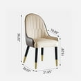 thumbnail image 5 of Leavader Set of 2 PU Leather Dining Chairs, 5 of 6