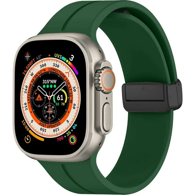 Correa Deportiva de Silicón para Apple Watch, Hebilla Magnética, Compatible con Todas las Series