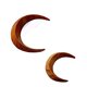 thumbnail image 3 of Horquilla para el pelo con forma de medialuna inspirada en la luna etérea: una horquilla de madera hecha a mano para un look atemporal, 3 of 6
