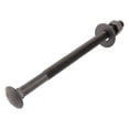 thumbnail image 1 of Kit Bolt 1/2 Po x 8 Po Comprend 12 Bolts, 12 Rondelles et 12 Écrous, Revêtu de Céramique Rusper Noir pour Usage Extérieur - 2X Résistance à la Rouille Galvanisé, 1 of 9